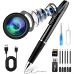 Mini Camera Pen 1080P Full HD Video Recorder with 64GB Card, USB Charging, Security Surveillance Camera